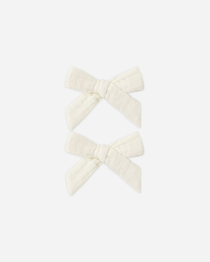 BOWS, SET OF 2 || IVORY