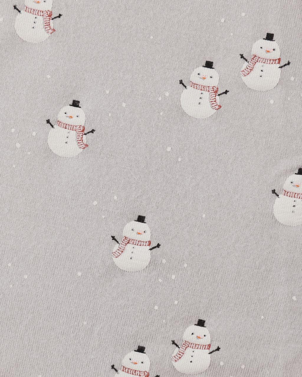 BAMBOO ZIP FOOTIE || SNOWMEN
