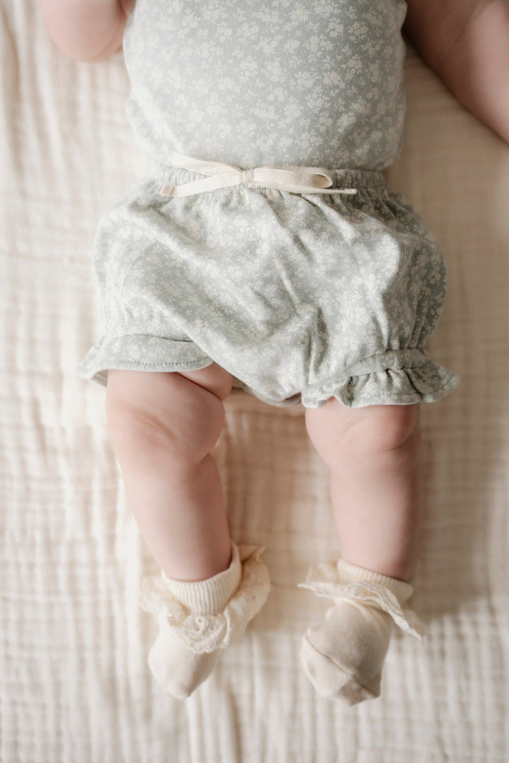 ORGANIC COTTON FRILL BLOOMER || ROSALIE FIELDS BLUFOX