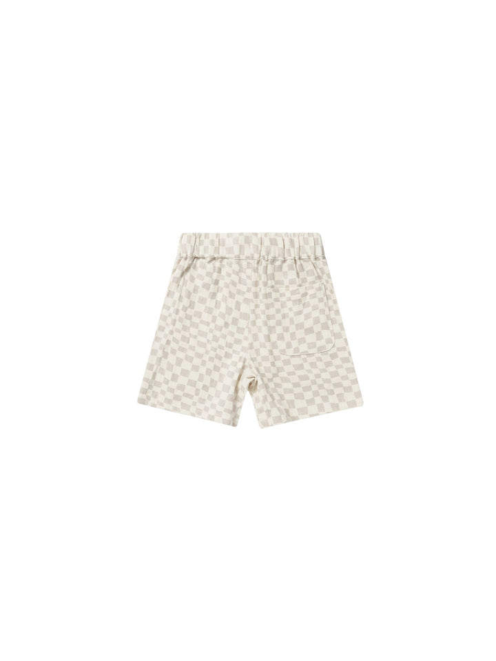 BERMUDA SHORT || DOVE CHECK