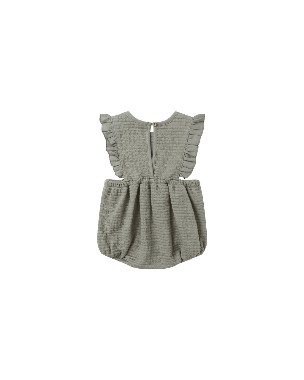 RUFFLE BUBBLE ROMPER || FOREST