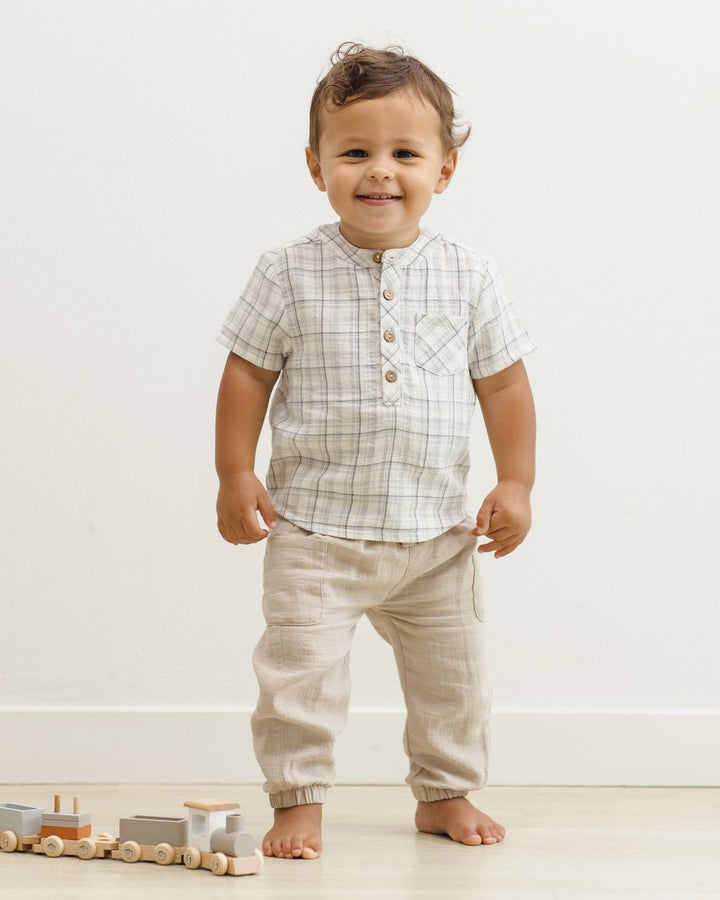 JAXSON SHIRT || BLUE PLAID