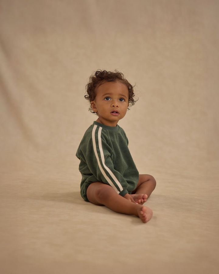 CREWNECK ROMPER || GREEN