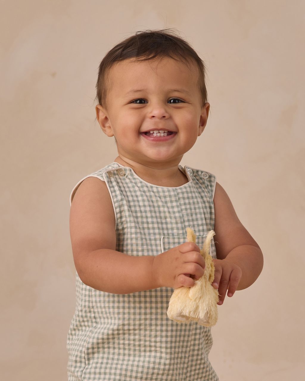 GEORGIE ROMPER || EUCALYPTUS CHECK