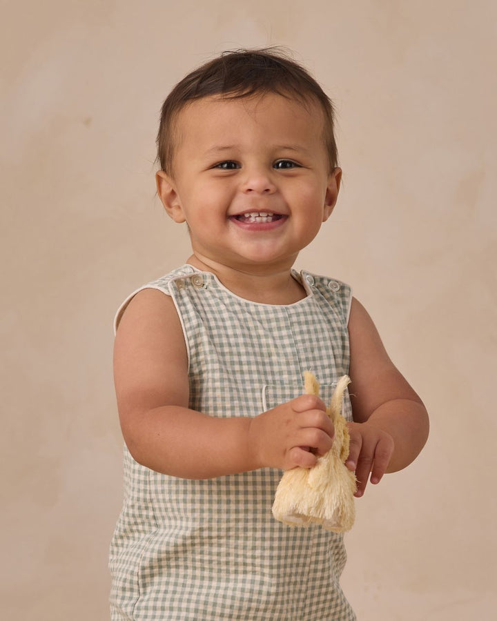 GEORGIE ROMPER || EUCALYPTUS CHECK