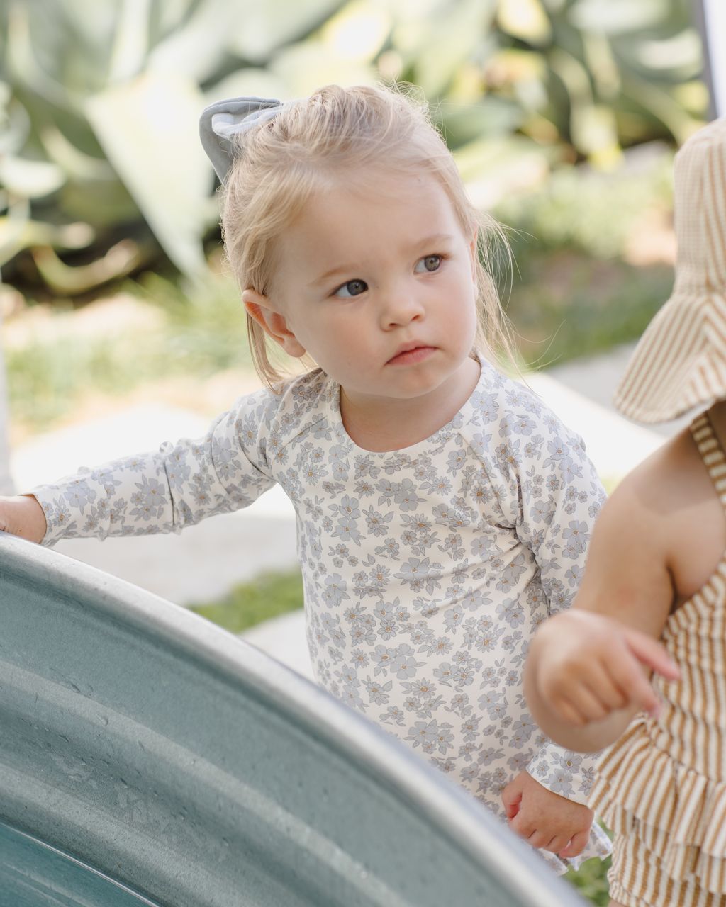 OLIVIA RASHGUARD ONE-PIECE || BLUE FLORAL