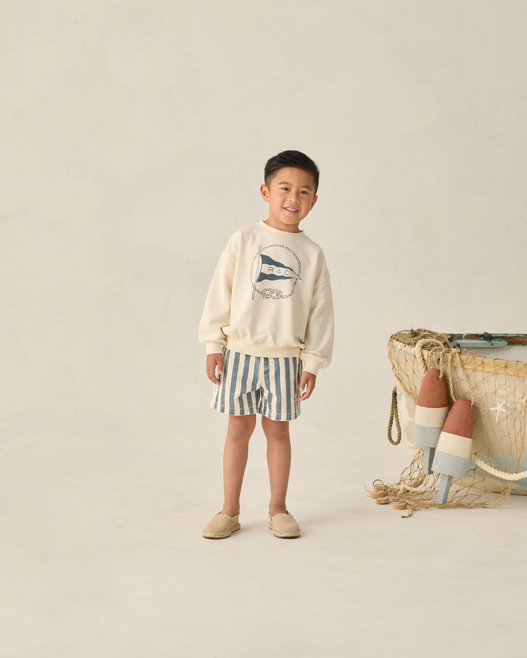 DAWSON SHORT || NAVY STRIPE