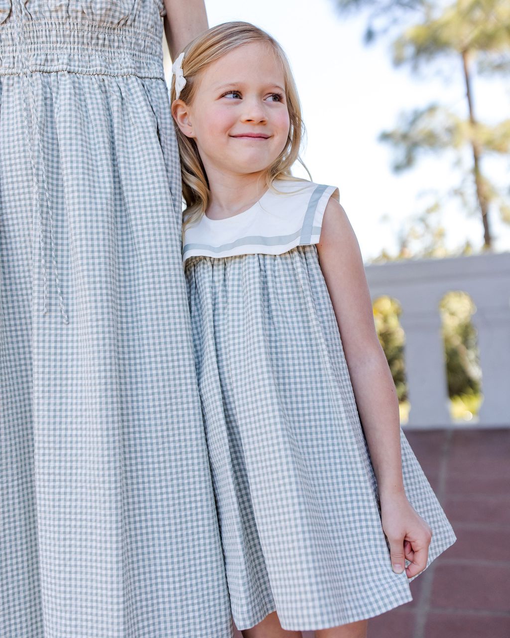 DAISY DRESS || EUCALYPTUS CHECK