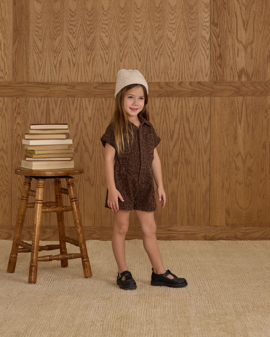 UTILITY ROMPER || LEOPARD
