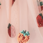 YVONNE FRILL DRESS || STRAWBERRY ROSE