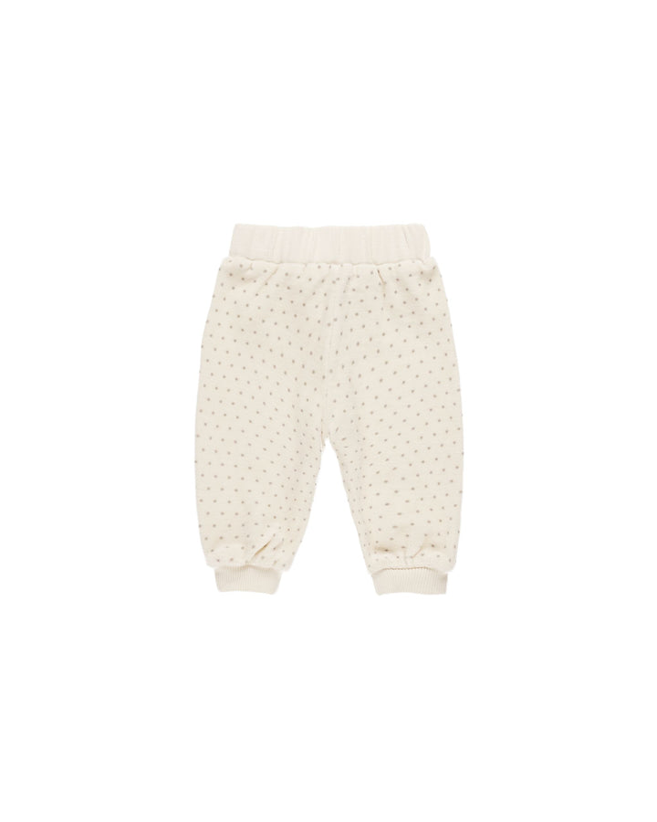 VELOUR RELAXED SWEATPANT || POLKA DOT