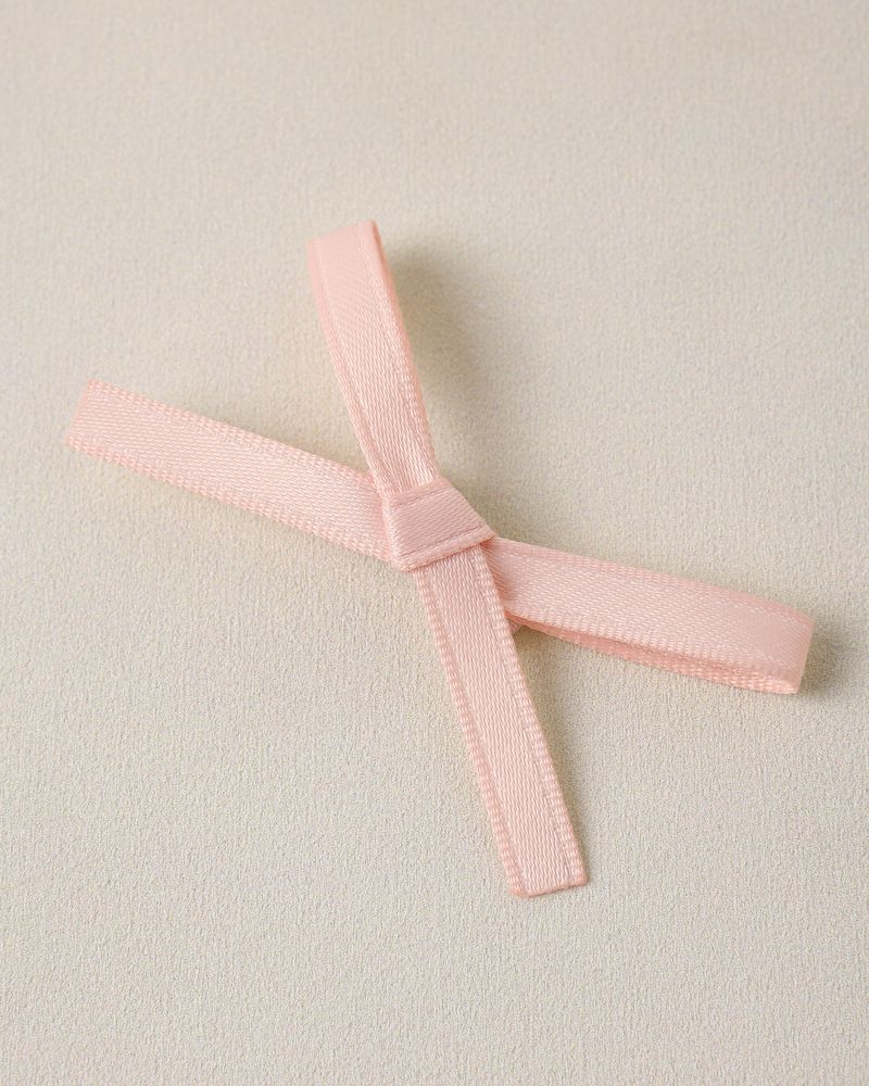 MINI SATIN RIBBON BOWS || PEARL, IVORY