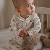 collar jumpsuit || teddy bear