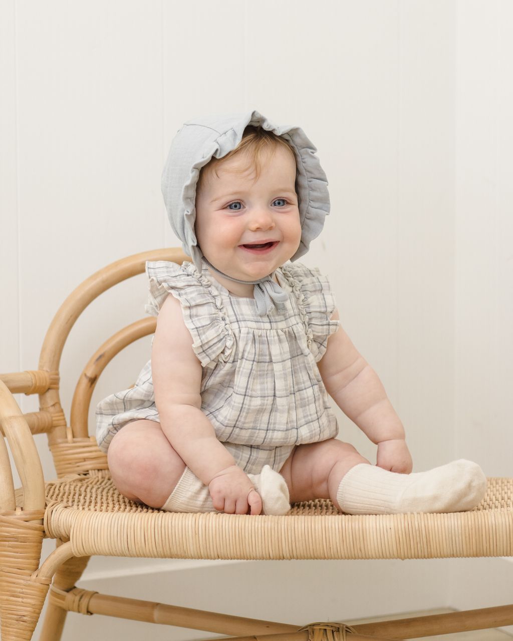 MAYA ROMPER || BLUE PLAID