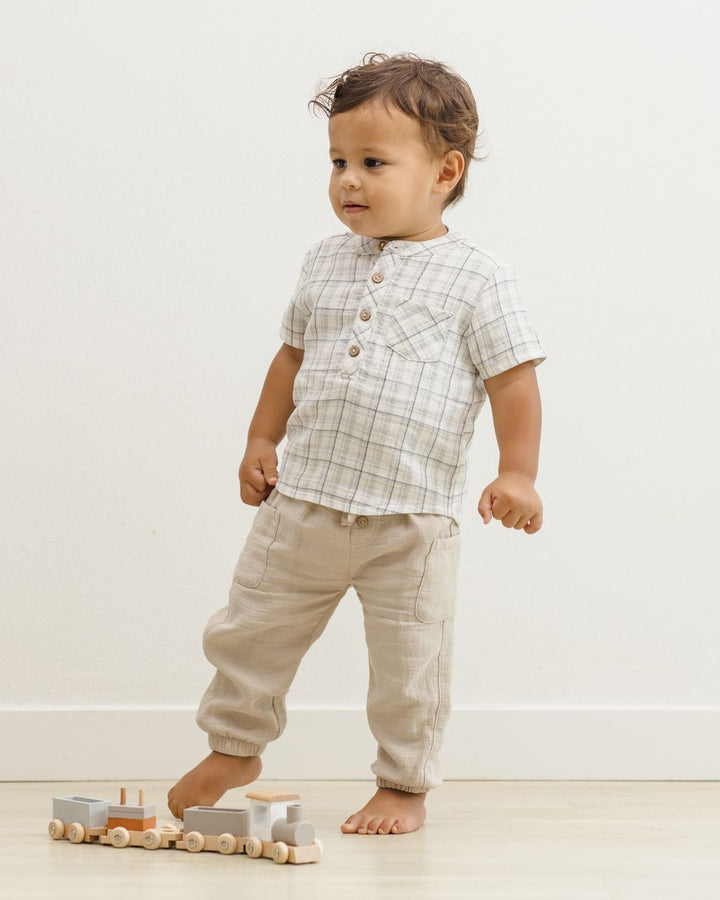 JAXSON SHIRT || BLUE PLAID