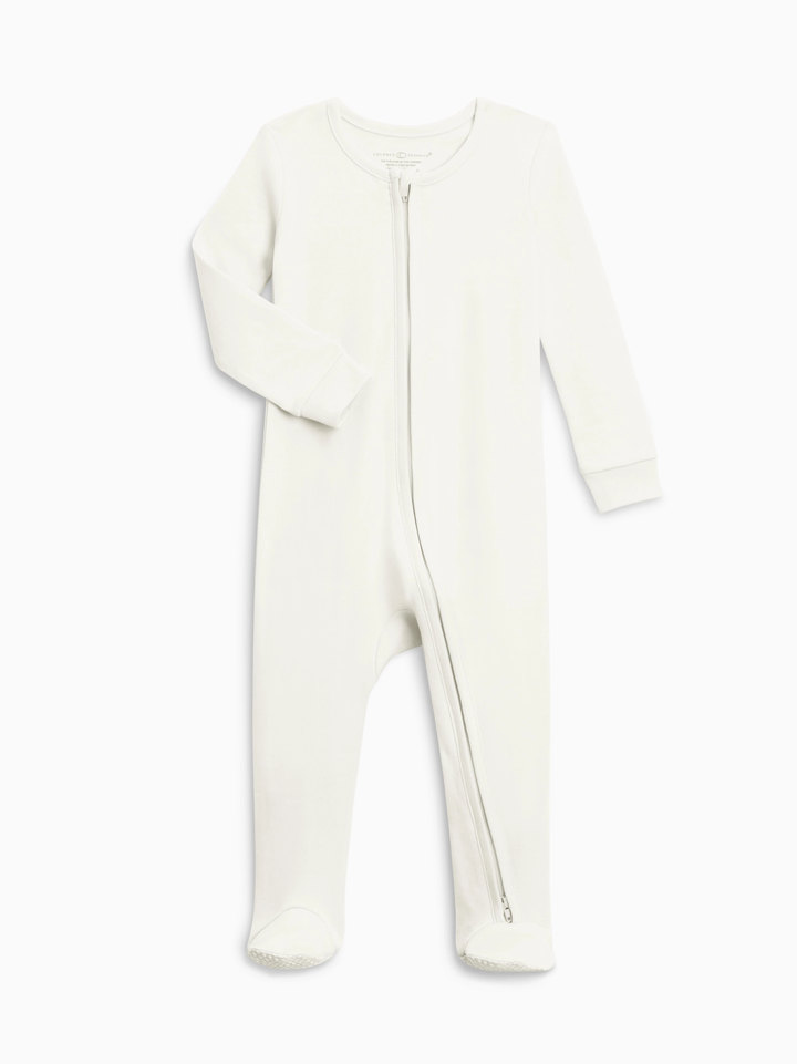 ORGANIC PEYTON ZIPPER SLEEPER || IVORY