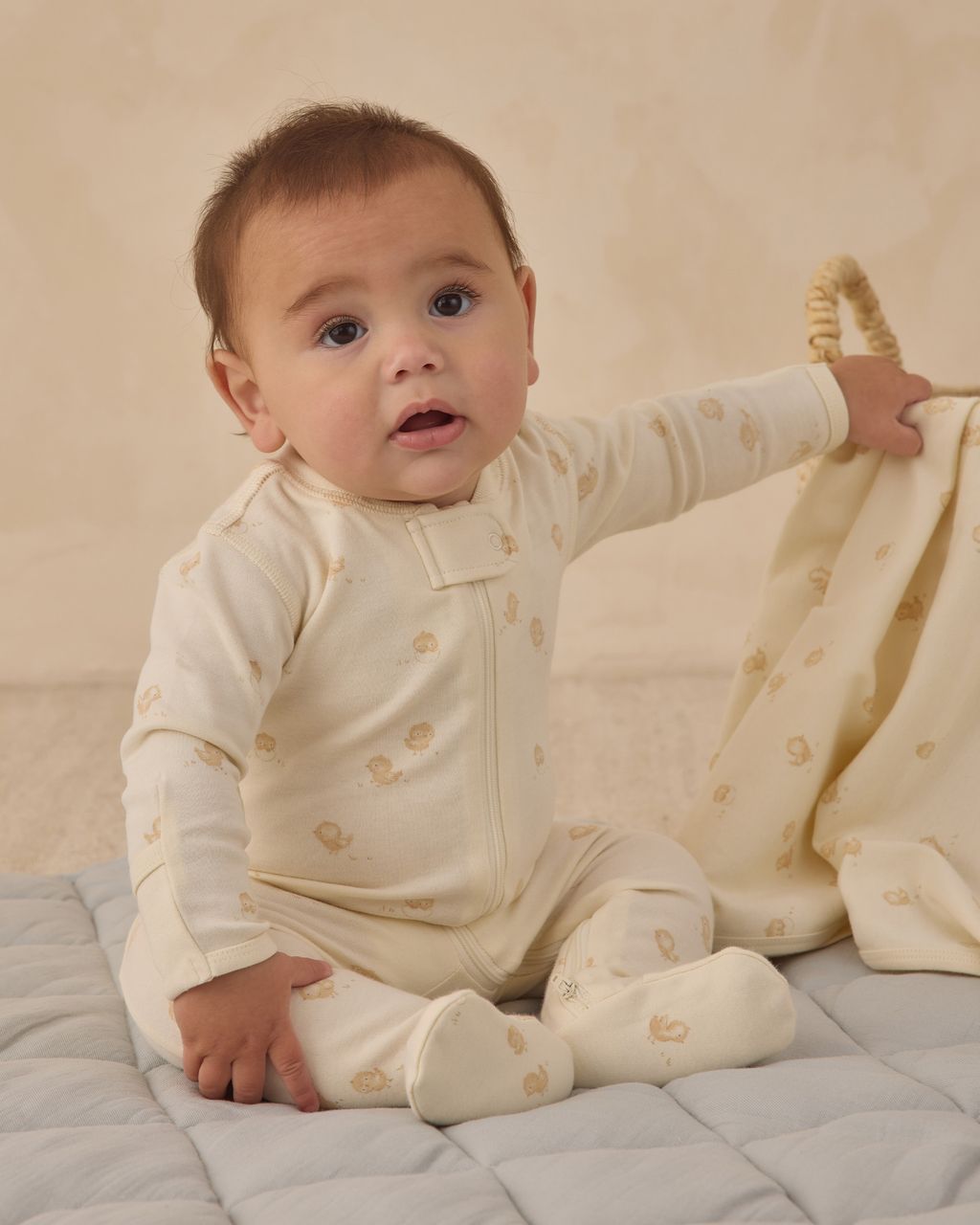 ZIP LONG SLEEVE SLEEPER FOOTIE || CHICKS