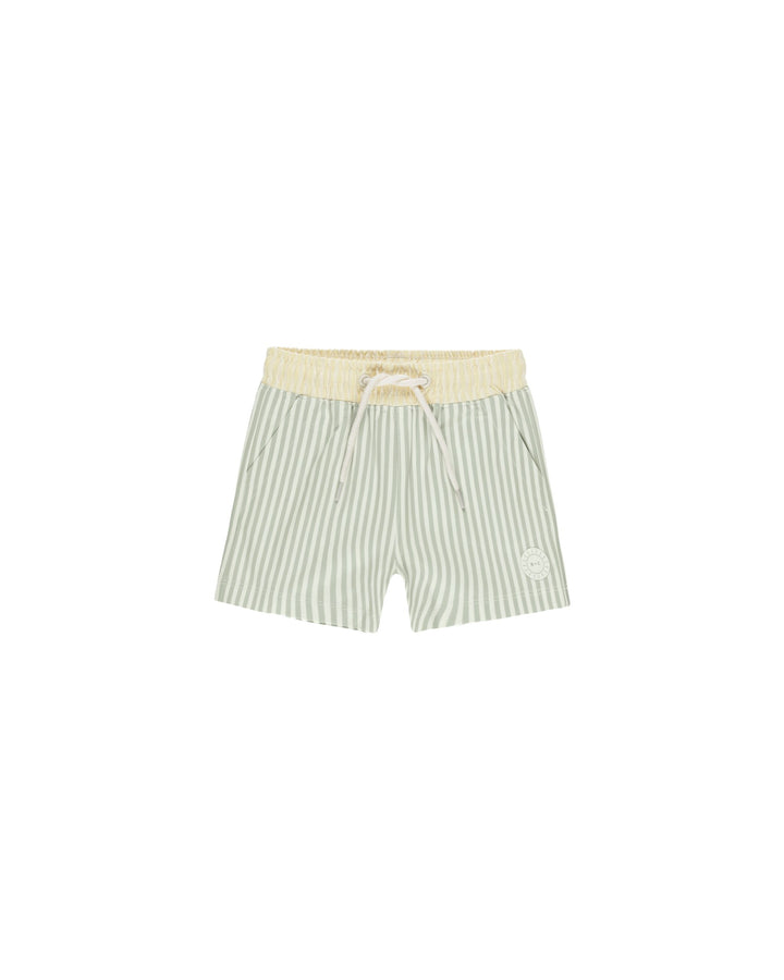 BOARD SHORT || SAGE STRIPE