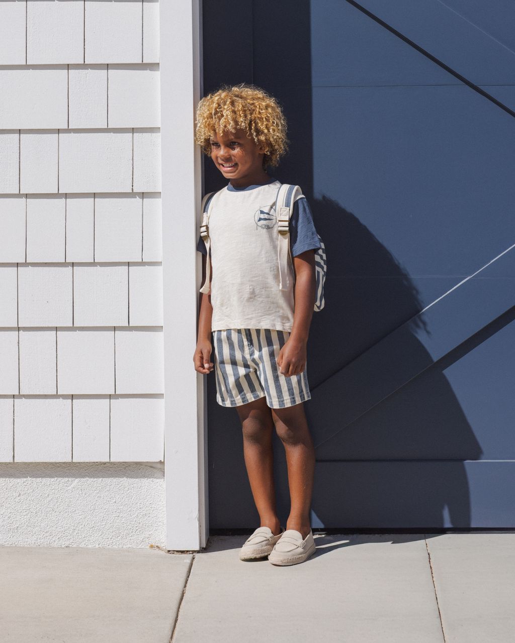 DAWSON SHORT || NAVY STRIPE