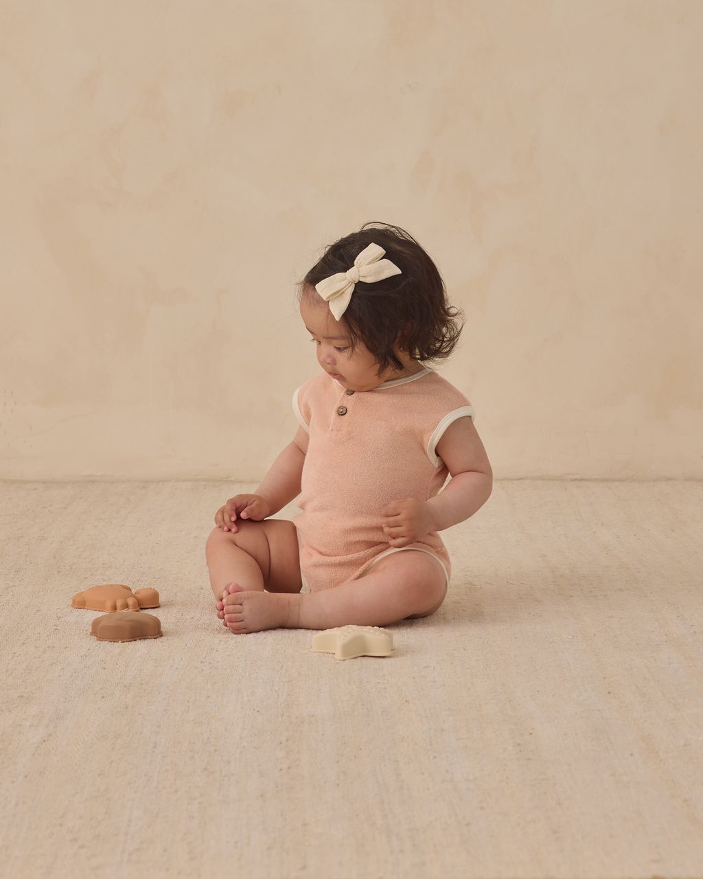 TERRY CLOTH ROMPER || MELON