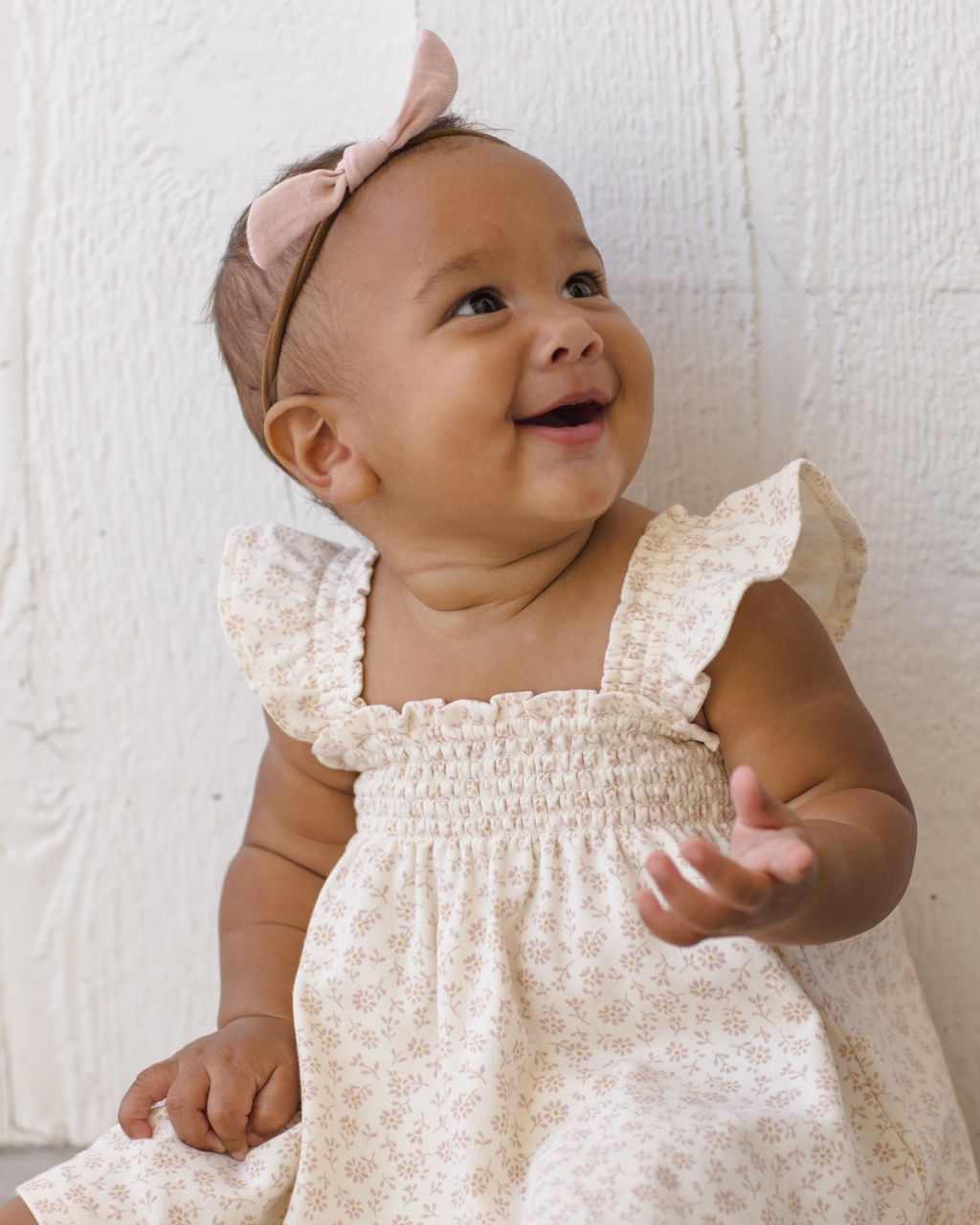 SMOCKED JERSEY DRESS || DITSY