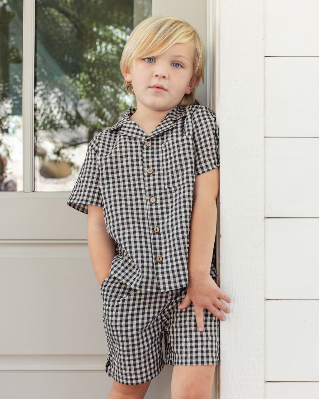PERRY SHORT || BLACK CHECK