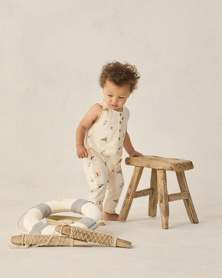 TERRY JUMPSUIT || FLAGS