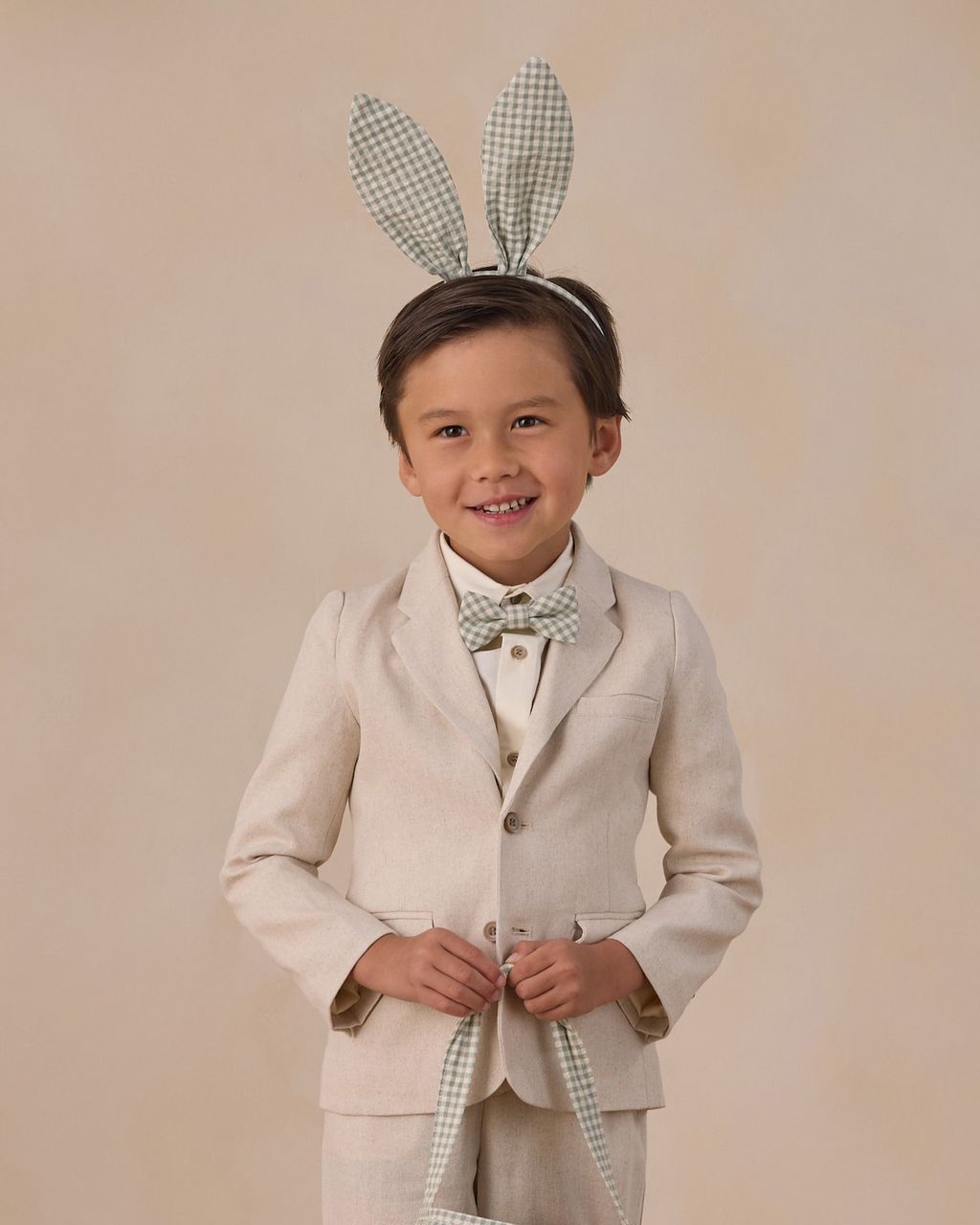 BOW TIE || EUCALYPTUS CHECK