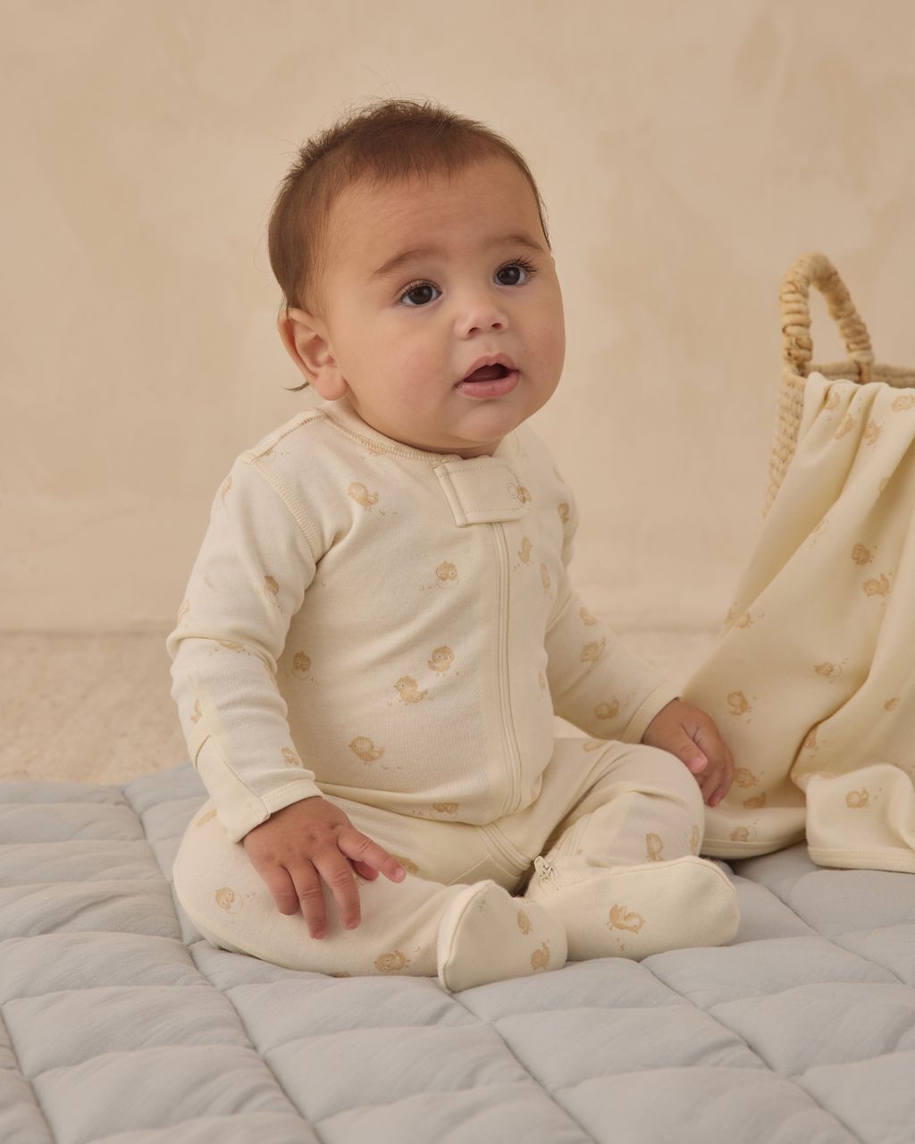 ZIP LONG SLEEVE SLEEPER FOOTIE || CHICKS