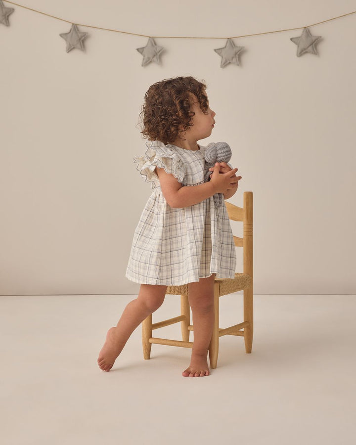ALINA DRESS || BLUE PLAID