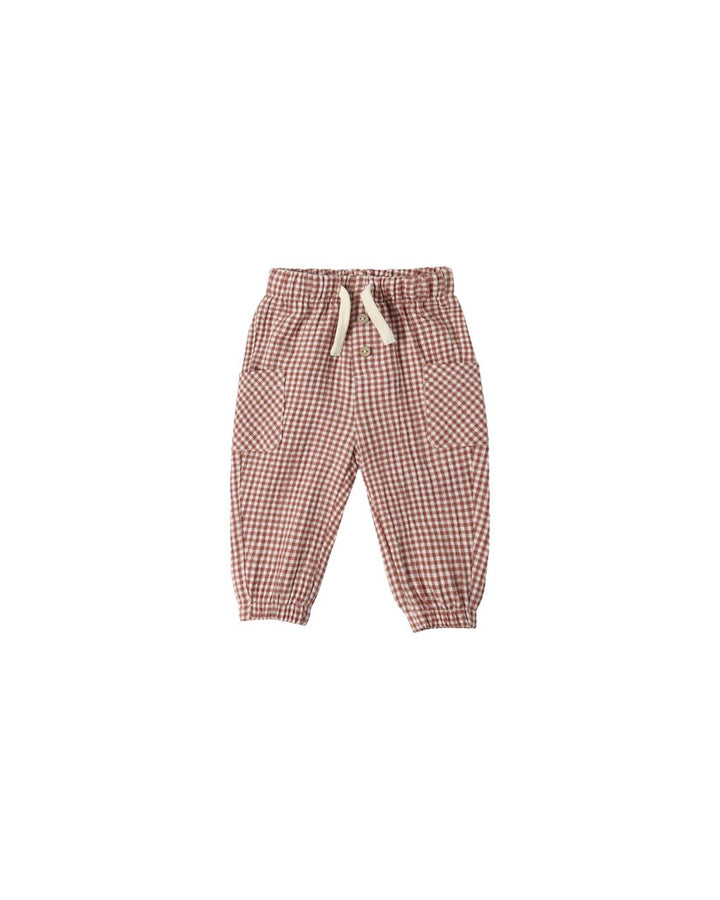 LUCA PANT || RED GINGHAM