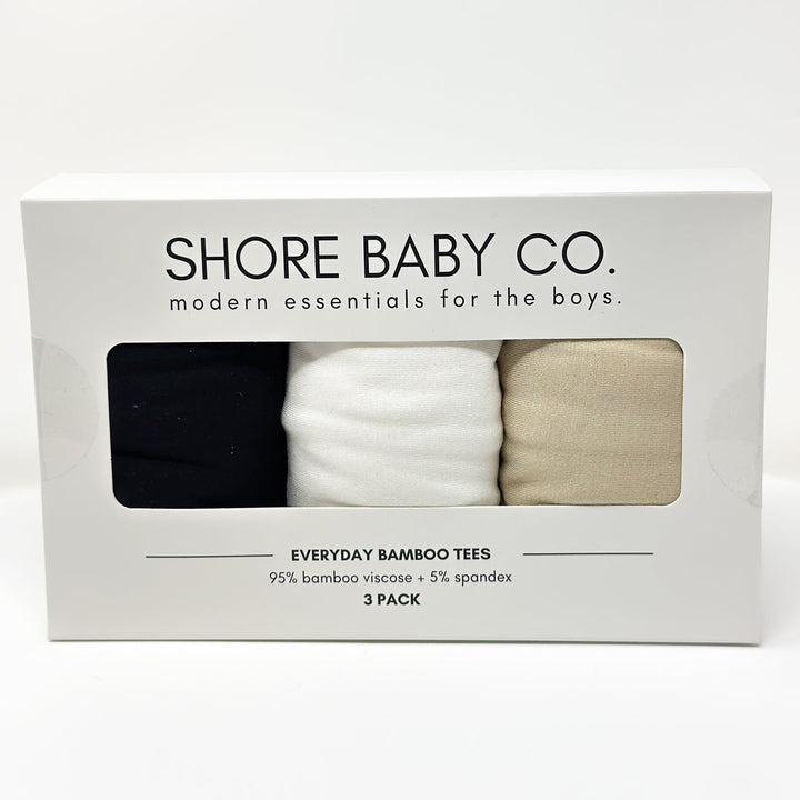 EVERYDAY BAMBOO TEES(3PACK) || BAMBOO NEUTRALS