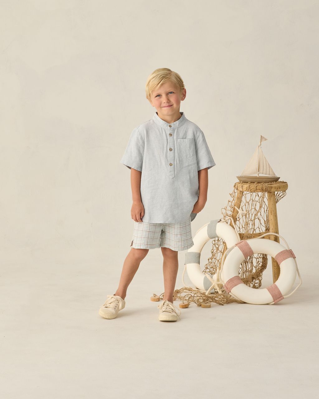 MASON SHIRT || HEATHERED LIGHT BLUE