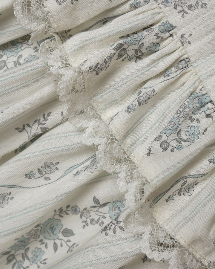 ALICE ROMPER || FRENCH FLORAL STRIPE