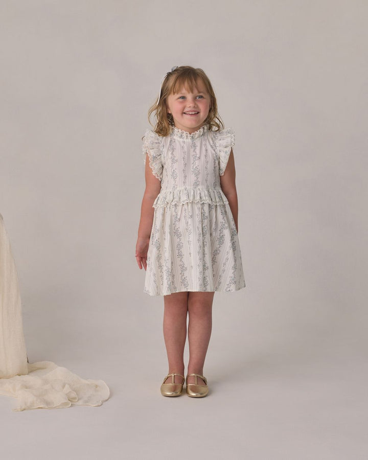 ALICE DRESS || FRENCH FLORAL STRIPE