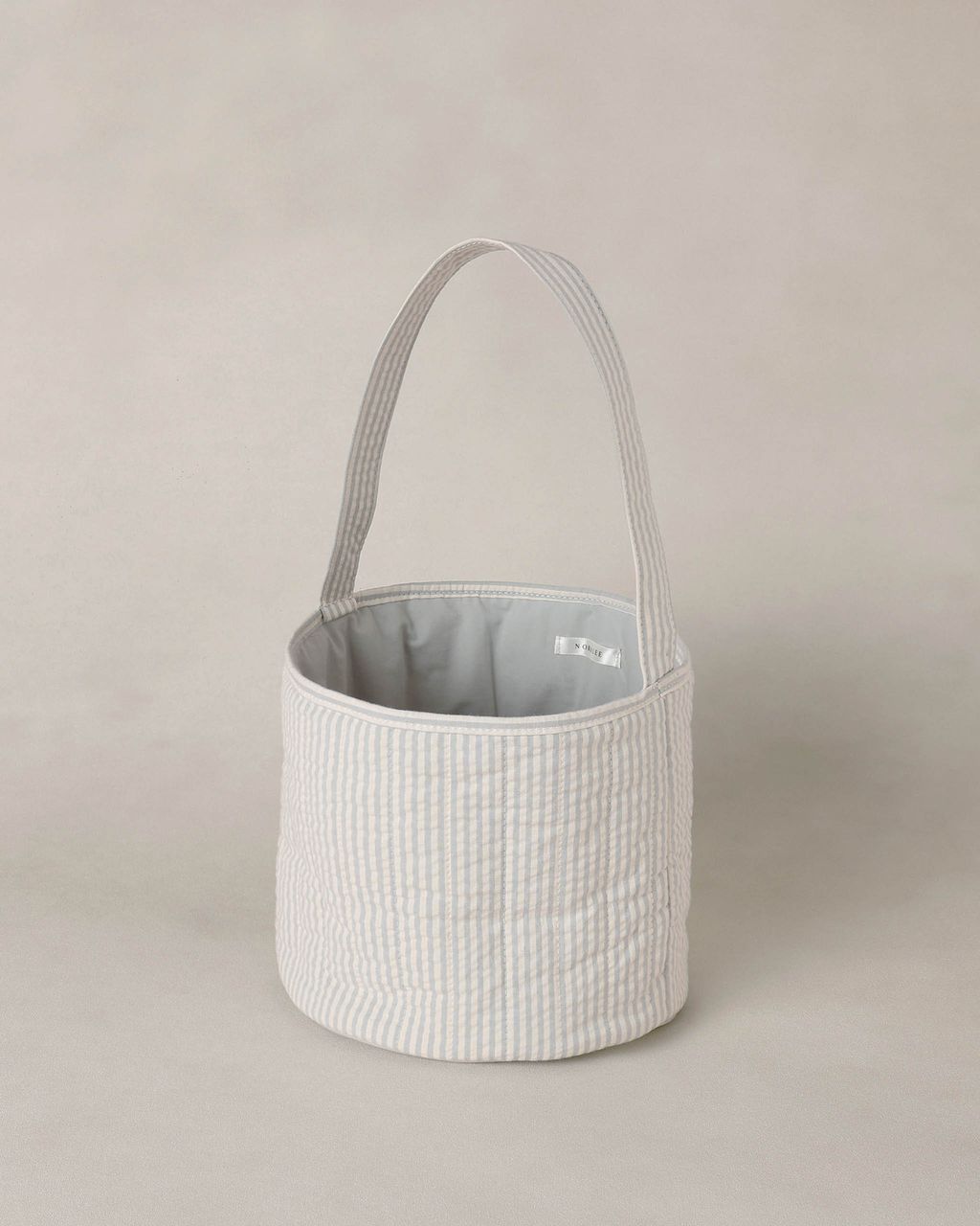 EASTER BASKET || SKY STRIPE SEERSUCKER