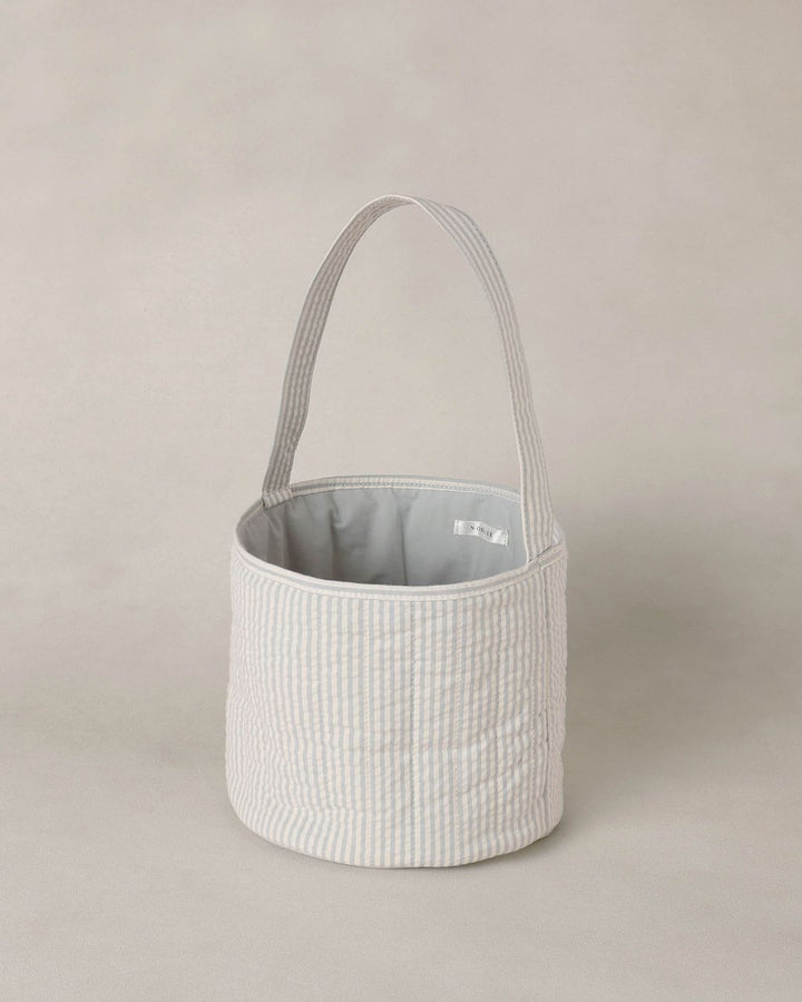 EASTER BASKET || SKY STRIPE SEERSUCKER