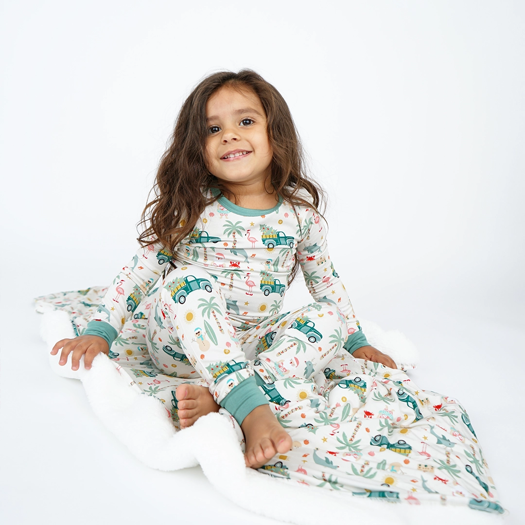 HOLIDAY BAMBOO KIDS PAJAMAS || COASTAL CHRISTMAS