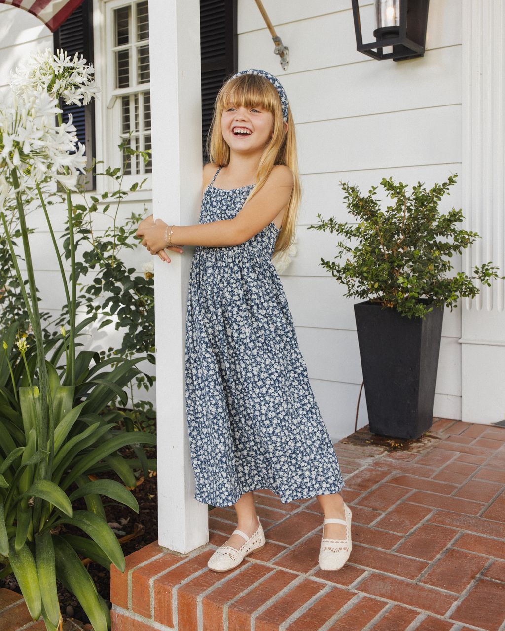 DELIA DRESS || NAVY FLORAL