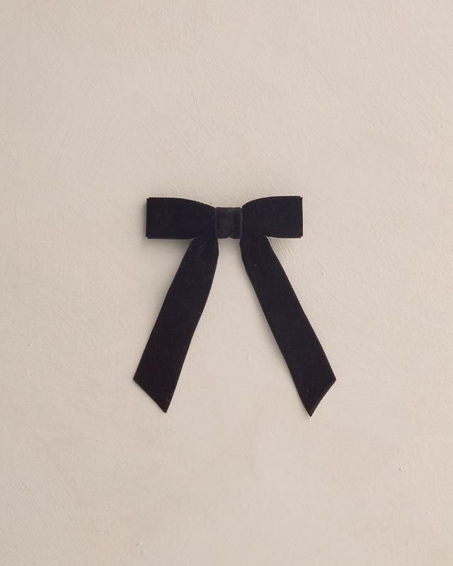 VELVET BOW || BLACK