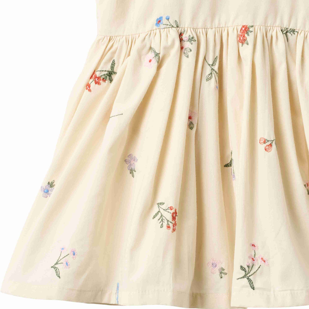 SIENNA DRESS || IVORY EMBROIDERY FLOWERS