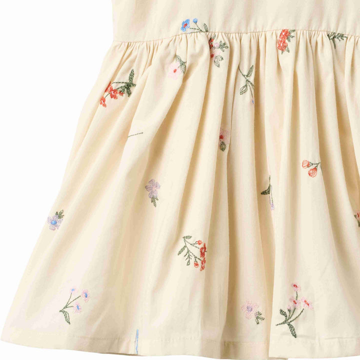 SIENNA DRESS || IVORY EMBROIDERY FLOWERS