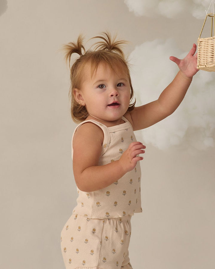 EVIE TANK + SHORTIE SET || BUTTERCUP