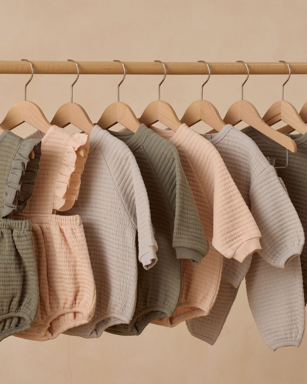 RUFFLE BUBBLE ROMPER || ANTIQUE