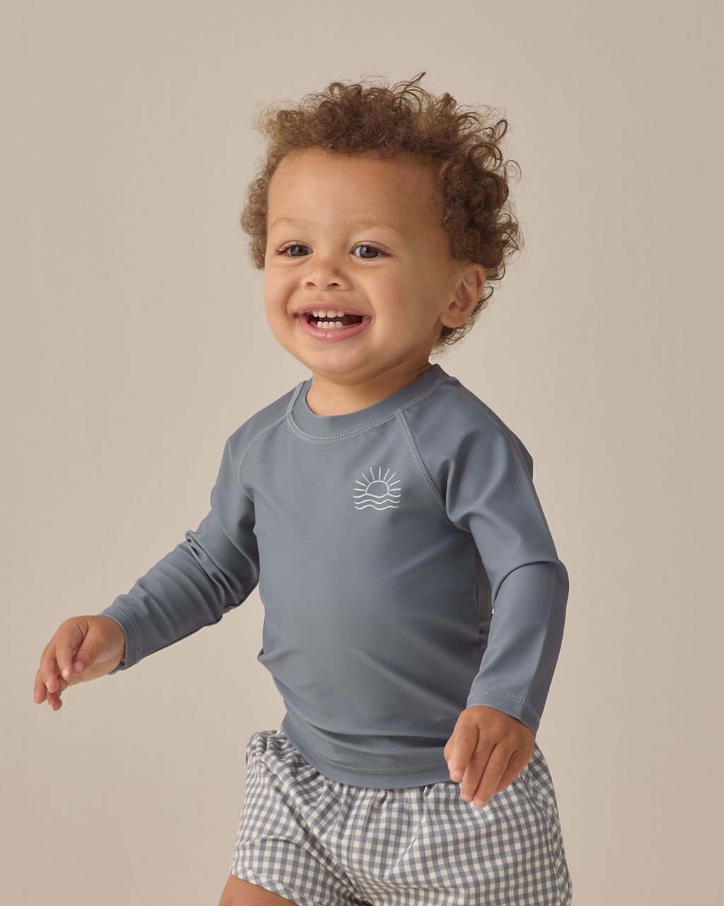 BOYS SWIM SHORT || OCEAN GINGHAM