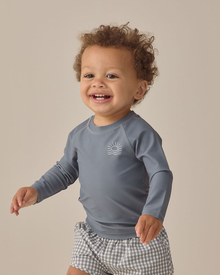 BOYS SWIM SHORT || OCEAN GINGHAM