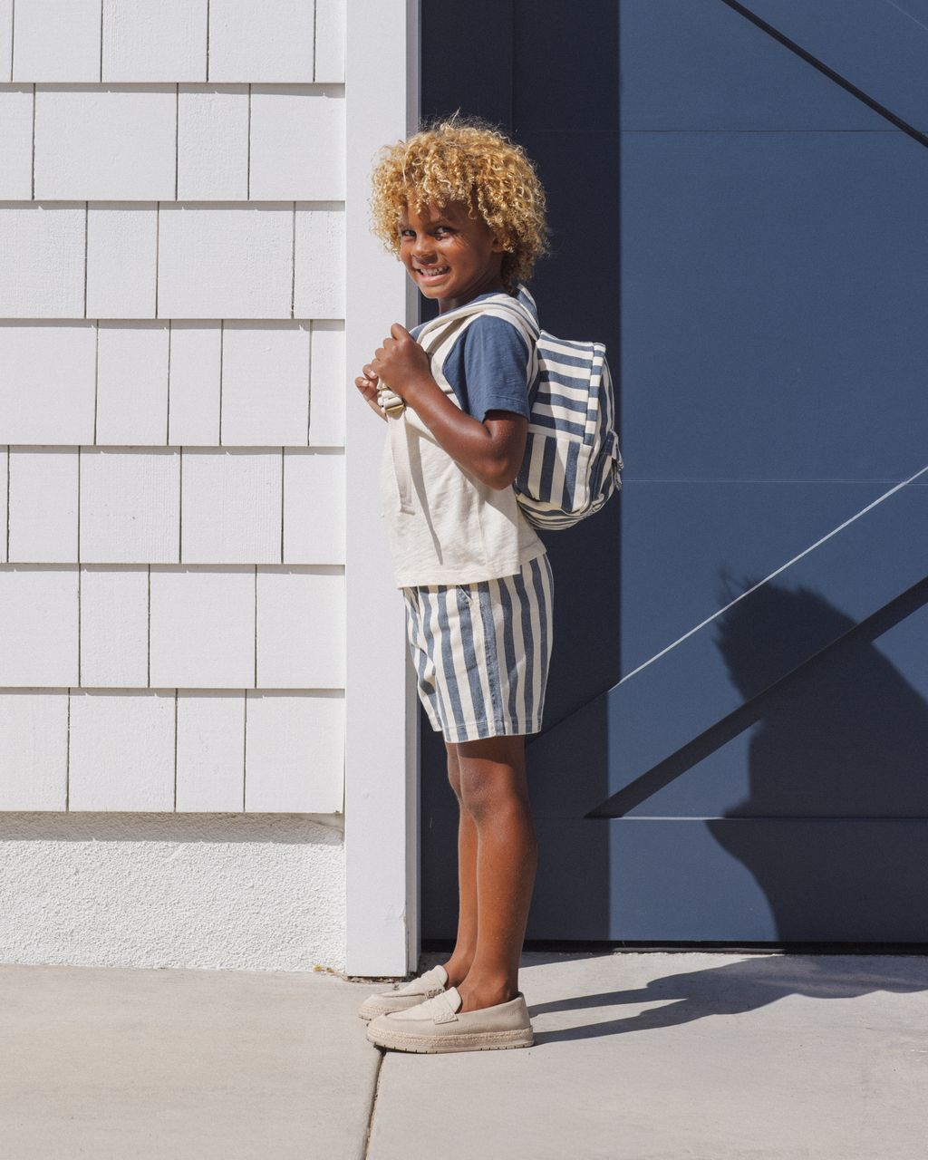 DAWSON SHORT || NAVY STRIPE