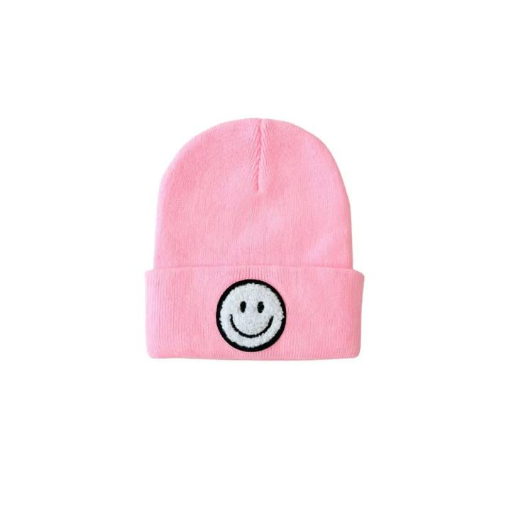 SMILEY BEANIE|| PINK