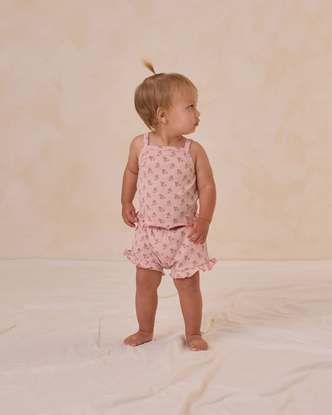 EVIE TANK + SHORTIE SET || ROSE