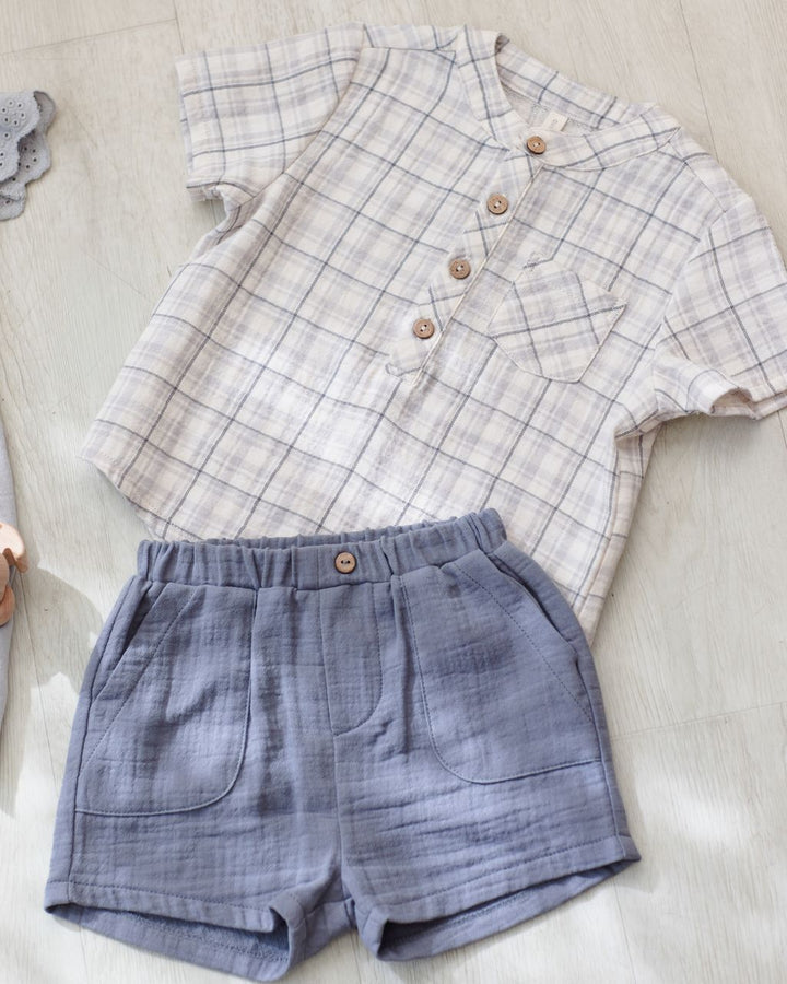 JAXSON SHIRT || BLUE PLAID